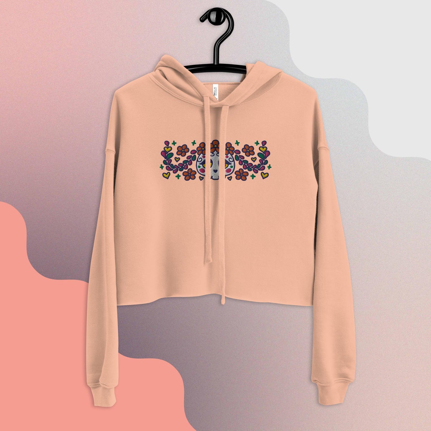 Calaverita Mexican Skull - Cropped Hoodie