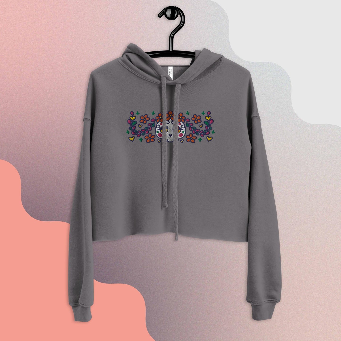 Calaverita Mexican Skull - Cropped Hoodie
